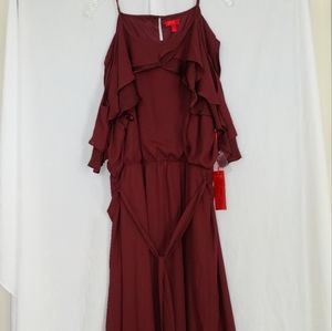 Jennifer Lopez Burgundy Dress